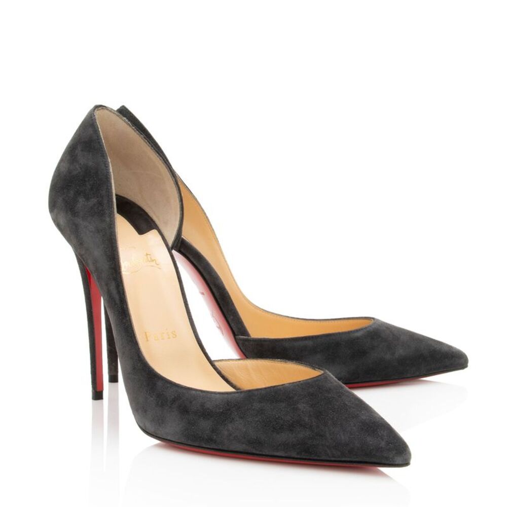 Christian Louboutin Suede Iriza d'Orsay Pumps - Size 11 / 41 - Picture 2 of 7
